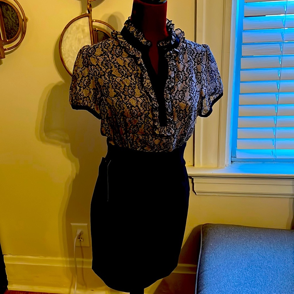 Lace print dress by Bebe